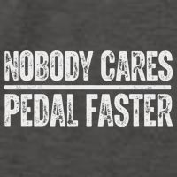 Nobody Cares Pedal Faster Cool Cycling Humor Vector Backpack