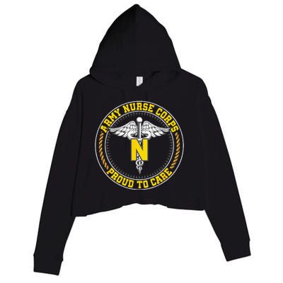 Nurse Corps Proud To Care Crop Fleece Hoodie