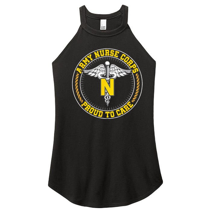 Nurse Corps Proud To Care Women’s Perfect Tri Rocker Tank