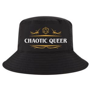 Nerdy Chaotic Queer Lgbt Pride Polyhedral D20 Dice Cool Comfort Performance Bucket Hat