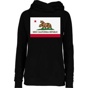 New California Republic Ncr Flag Womens Funnel Neck Pullover Hood