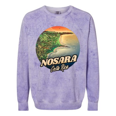 Nosara Costa Rica Touristic Colorblast Crewneck Sweatshirt