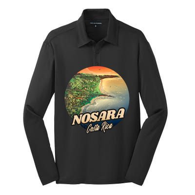 Nosara Costa Rica Touristic Silk Touch Performance Long Sleeve Polo