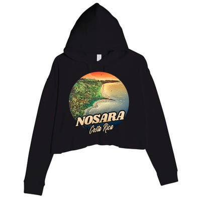 Nosara Costa Rica Touristic Crop Fleece Hoodie