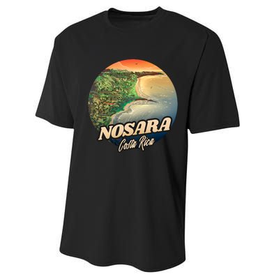 Nosara Costa Rica Touristic Performance Sprint T-Shirt