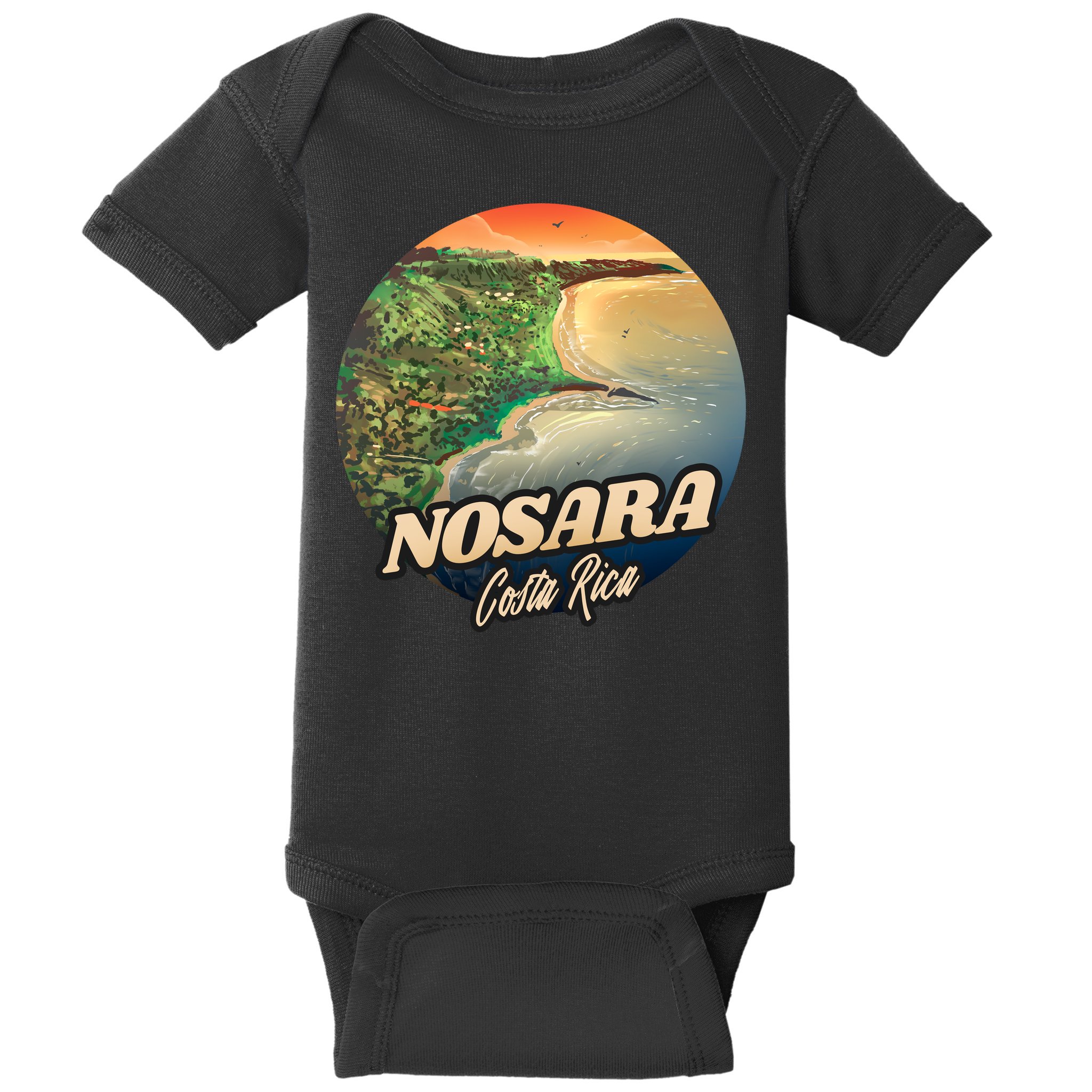 Nosara Costa Rica Touristic Baby Bodysuit