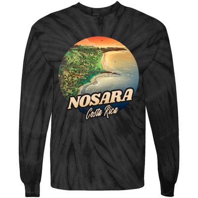 Nosara Costa Rica Touristic Tie-Dye Long Sleeve Shirt