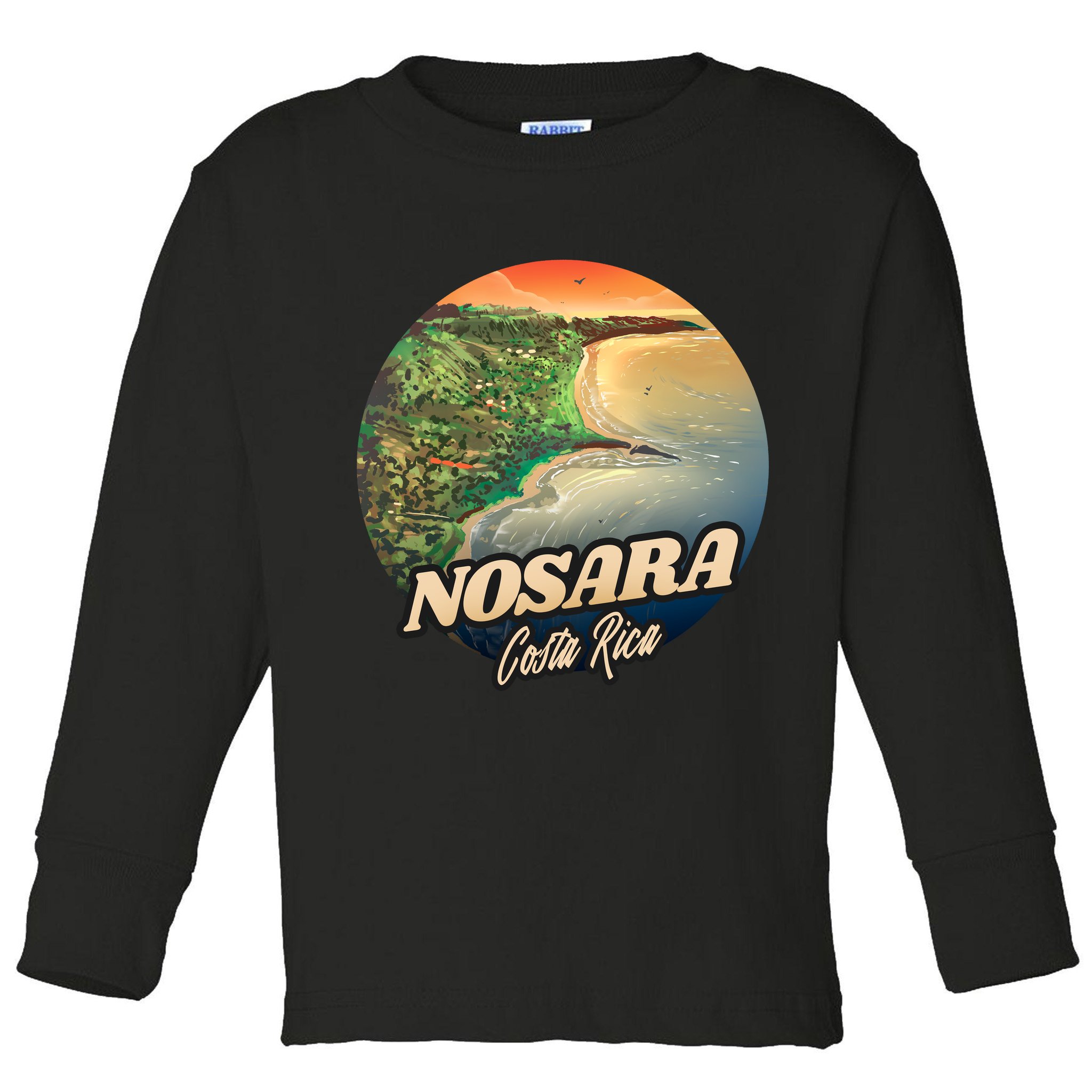Nosara Costa Rica Touristic Toddler Long Sleeve Shirt