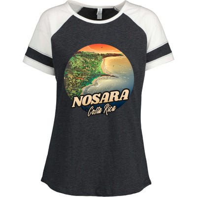 Nosara Costa Rica Touristic Enza Ladies Jersey Colorblock Tee