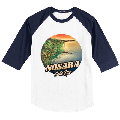 Nosara Costa Rica Touristic Baseball Sleeve Shirt