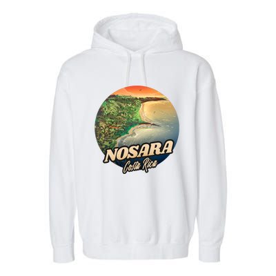 Nosara Costa Rica Touristic Garment-Dyed Fleece Hoodie