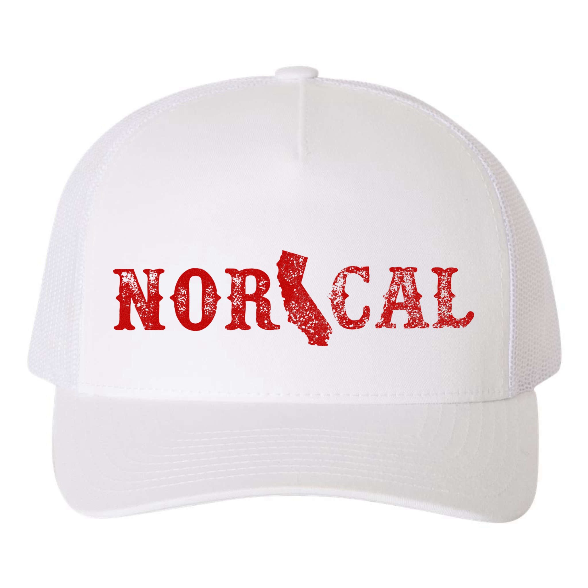 NOR CAL Retro Style California Yupoong Adult 5-Panel Trucker Hat