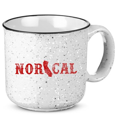 NOR CAL Retro Style California 15oz Campfire Ceramic Mug