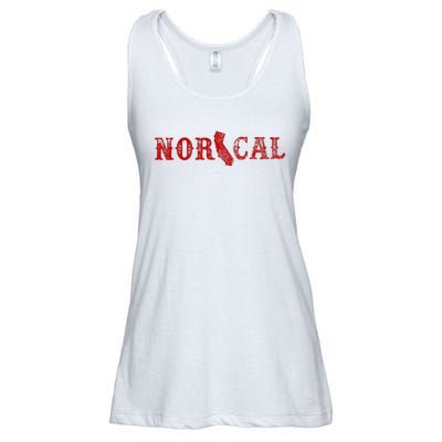 NOR CAL Retro Style California Ladies Essential Flowy Tank