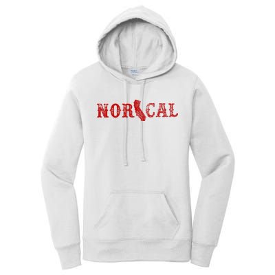 NOR CAL Retro Style California Women's Pullover Hoodie