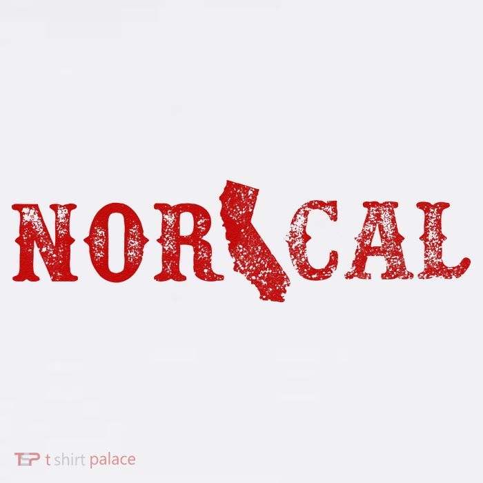 NOR CAL Retro Style California Poster
