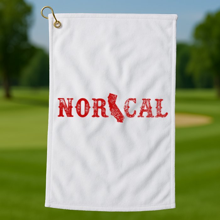 NOR CAL Retro Style California Golf Towel