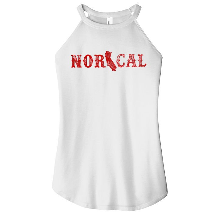 NOR CAL Retro Style California Women's Perfect Tri Rocker Tank