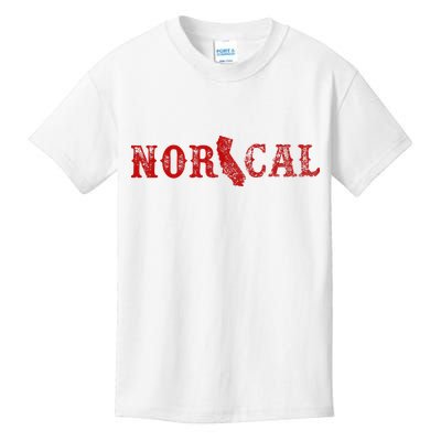 NOR CAL Retro Style California Kids T-Shirt