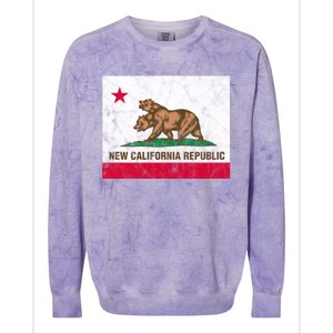 New California Republic Ncr Flag State Distressed Colorblast Crewneck Sweatshirt