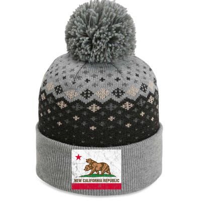 New California Republic Ncr Flag State Distressed The Baniff Cuffed Pom Beanie