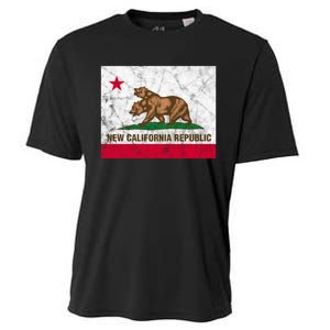 New California Republic Ncr Flag State Distressed Cooling Performance Crew T-Shirt