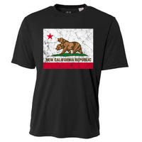 New California Republic Ncr Flag State Distressed Cooling Performance Crew T-Shirt