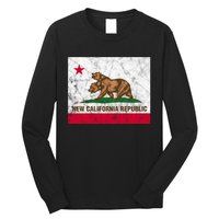 New California Republic Ncr Flag State Distressed Long Sleeve Shirt