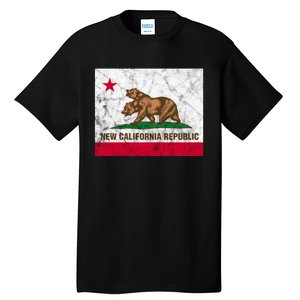 New California Republic Ncr Flag State Distressed Tall T-Shirt