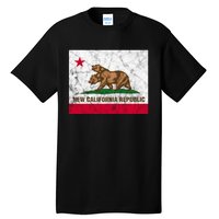 New California Republic Ncr Flag State Distressed Tall T-Shirt