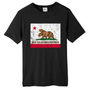 New California Republic Ncr Flag State Distressed Tall Fusion ChromaSoft Performance T-Shirt