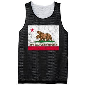 New California Republic Ncr Flag State Distressed Mesh Reversible Basketball Jersey Tank