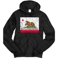 New California Republic Ncr Flag State Distressed Tie Dye Hoodie