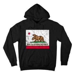 New California Republic Ncr Flag State Distressed Tall Hoodie