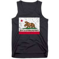 New California Republic Ncr Flag State Distressed Tank Top