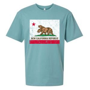 New California Republic Ncr Flag State Distressed Sueded Cloud Jersey T-Shirt