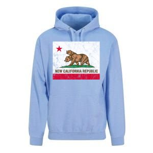 New California Republic Ncr Flag State Distressed Unisex Surf Hoodie