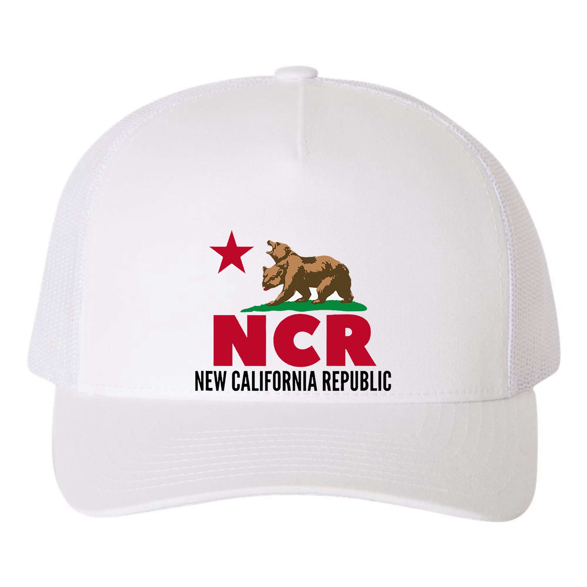 New California Republic Ncr Yupoong Adult 5-Panel Trucker Hat