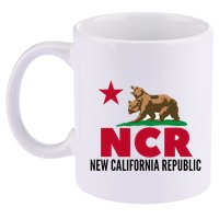 New California Republic Ncr 11oz C Handle Ceramic Mug