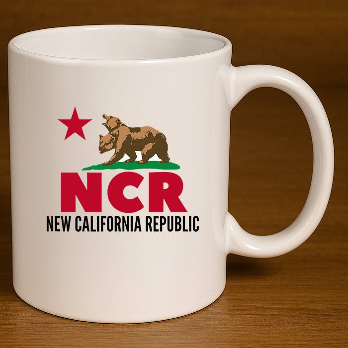 New California Republic Ncr 11oz C Handle Ceramic Mug