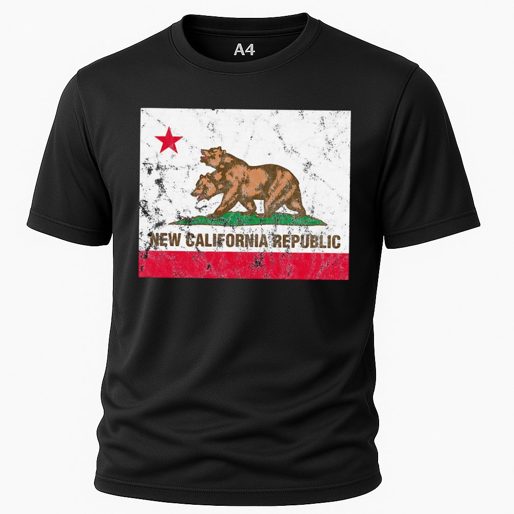 New California Republic Ncr Flag State Cooling Performance Crew T-Shirt
