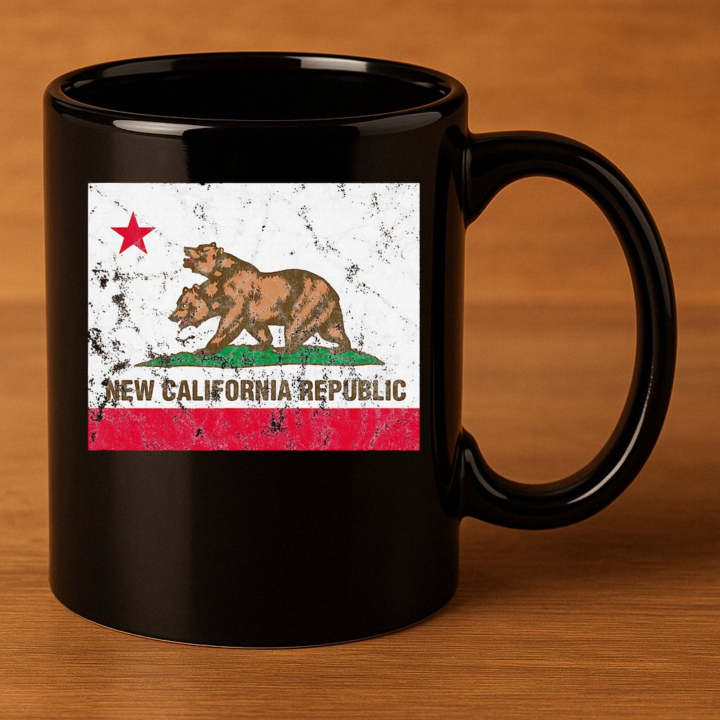 New California Republic Ncr Flag State 11oz C Handle Ceramic Mug