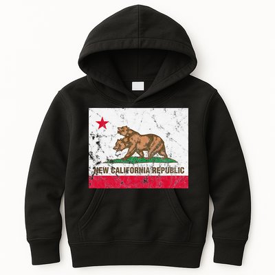 New California Republic Ncr Flag State Kids Hoodie