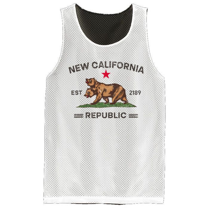 New California Republic Mesh Reversible Basketball Jersey Tank