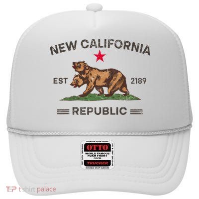 New California Republic Ncr High Crown Mesh Back Trucker Hat