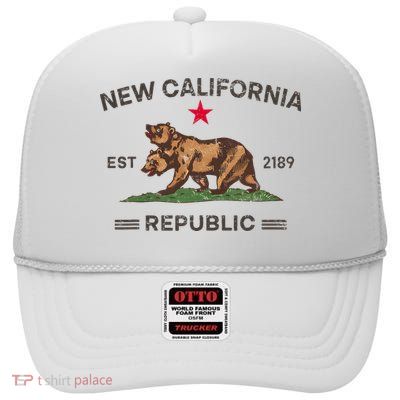 New California Republic Ncr High Crown Mesh Back Trucker Hat