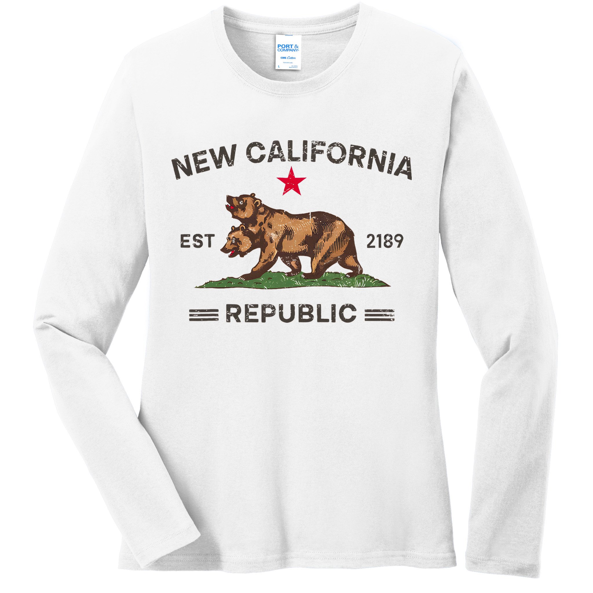 New California Republic Ncr Ladies Long Sleeve Shirt