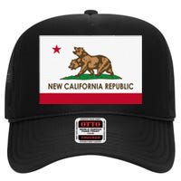 New California Republic High Crown Mesh Back Trucker Hat