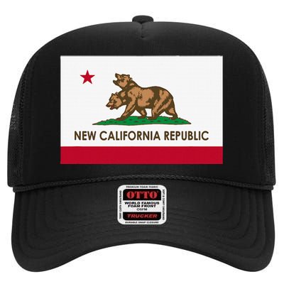 New California Republic High Crown Mesh Back Trucker Hat