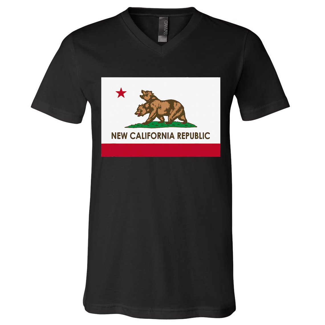 New California Republic V-Neck T-Shirt